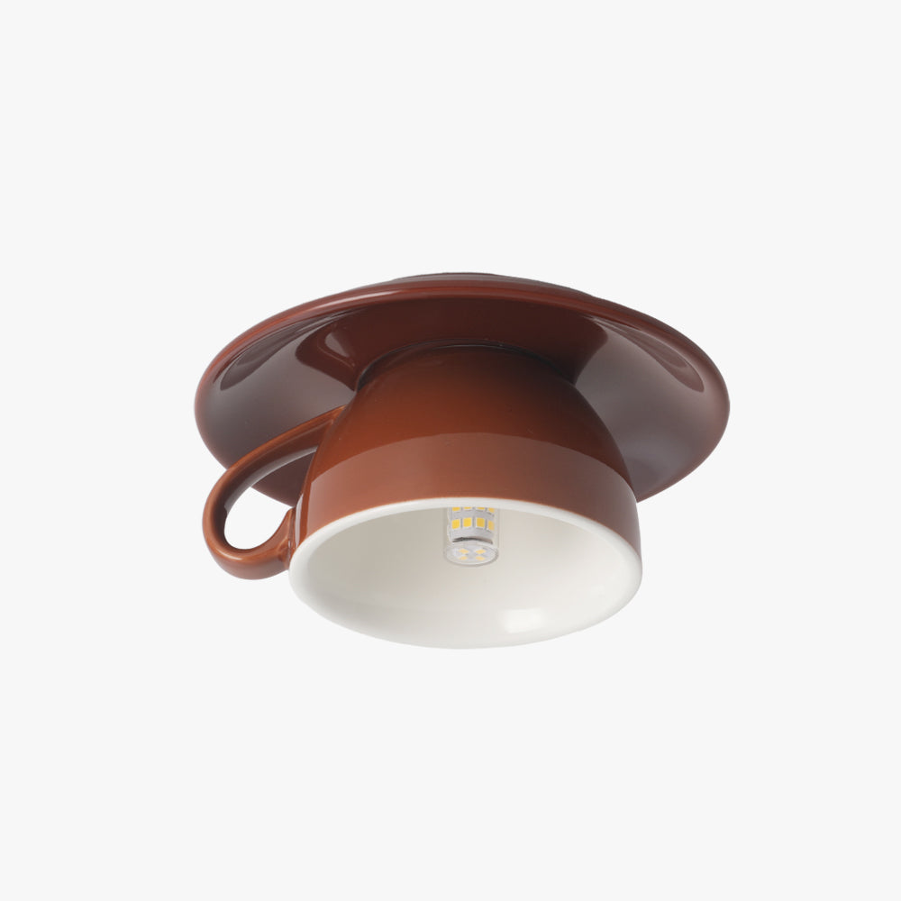 Stylish Ceramic Coffee Cup Pendant Light
