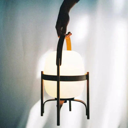 Rustic Wood Desk Table Lamp
