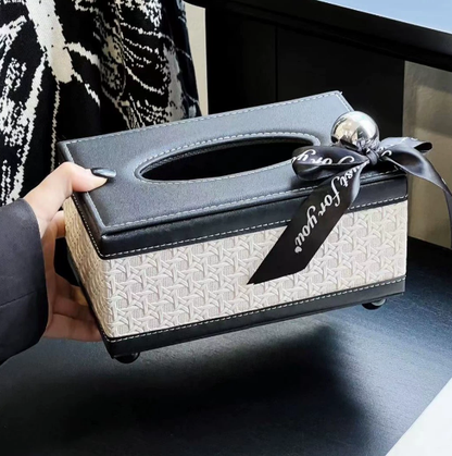 Luxury Leather Tissue Box Holder