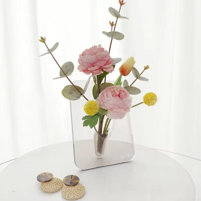 Elegant Glass Embedded Flower Vase