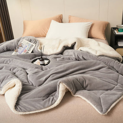 Plush Double Sided Velvet Throw Blanket