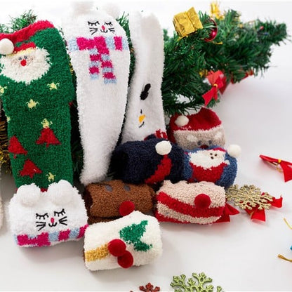 Cozy Christmas Socks Gift Set Soft Plush Design
