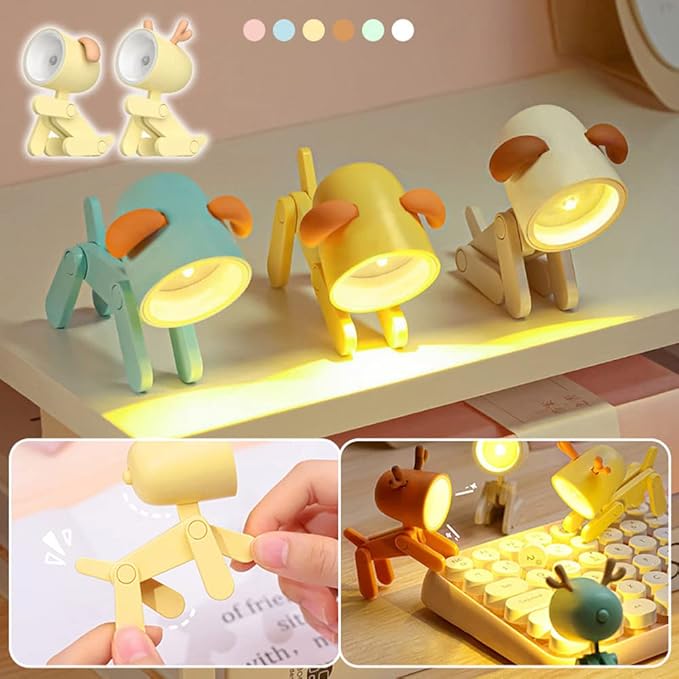 Colorful LED Table Lamp with Adjustable Animal Design