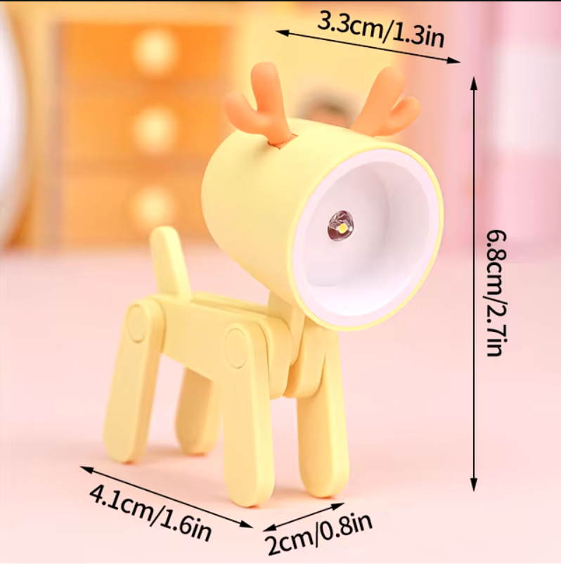 Colorful LED Table Lamp with Adjustable Animal Design