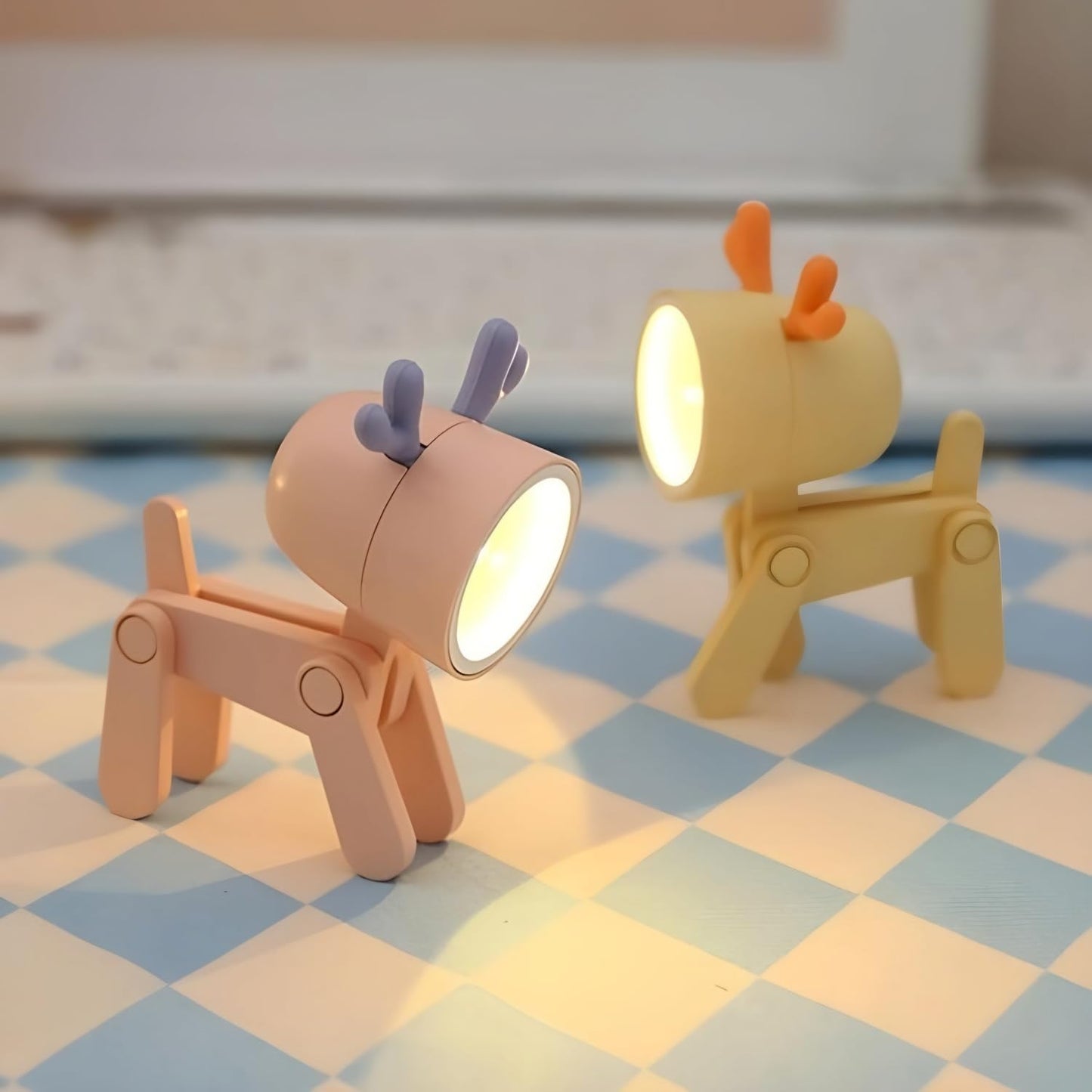 Colorful LED Table Lamp with Adjustable Animal Design