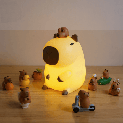 Soft Silicone Animal Night Lamp Adjustable Brightness
