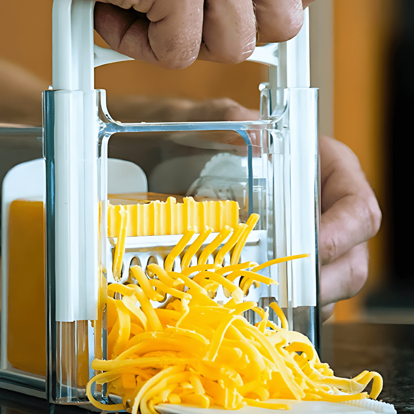 4-in-1 Cheese Cutter and Shredder with Storage Box
