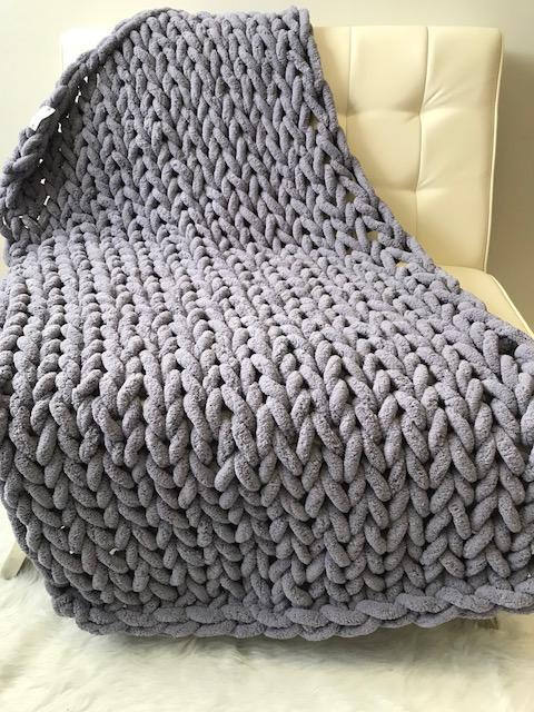 Plush Soft Knit Throw Blanket Cozy Home Decor