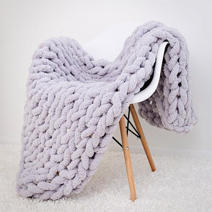 Plush Soft Knit Throw Blanket Cozy Home Decor
