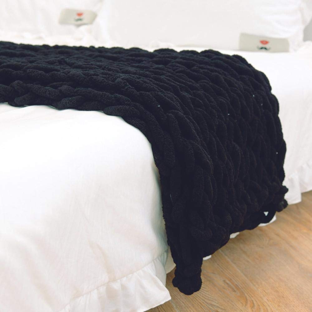 Plush Soft Knit Throw Blanket Cozy Home Decor