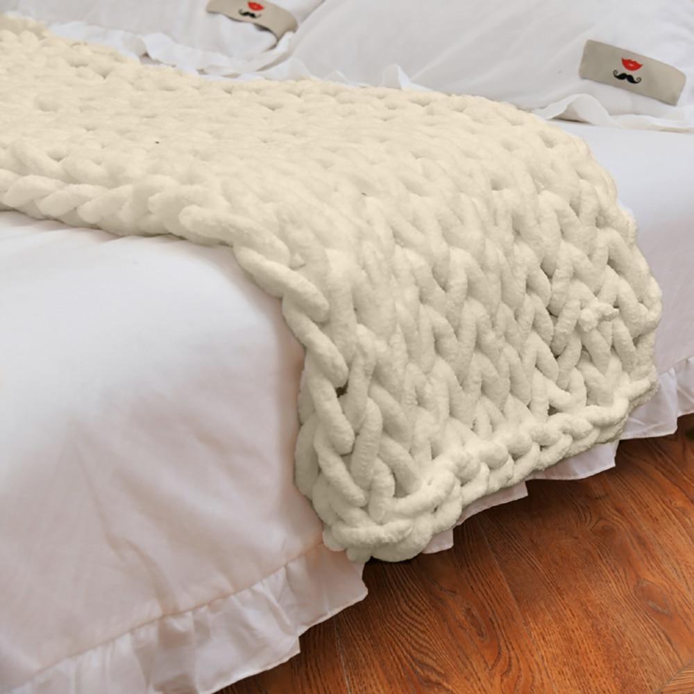Plush Soft Knit Throw Blanket Cozy Home Decor