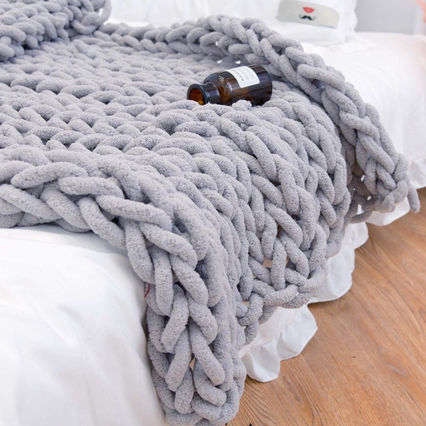 Plush Soft Knit Throw Blanket Cozy Home Decor