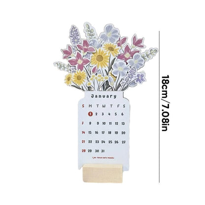 Stylish Wooden Frame 2024 Office Desk Calendar
