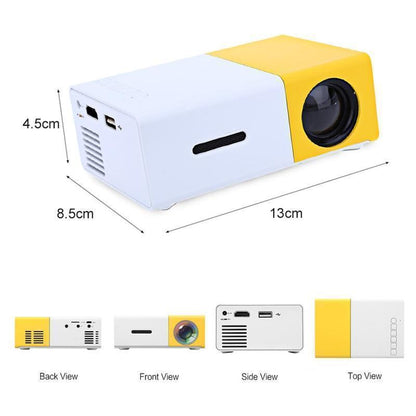 Portable 600lm Mini HD Projector