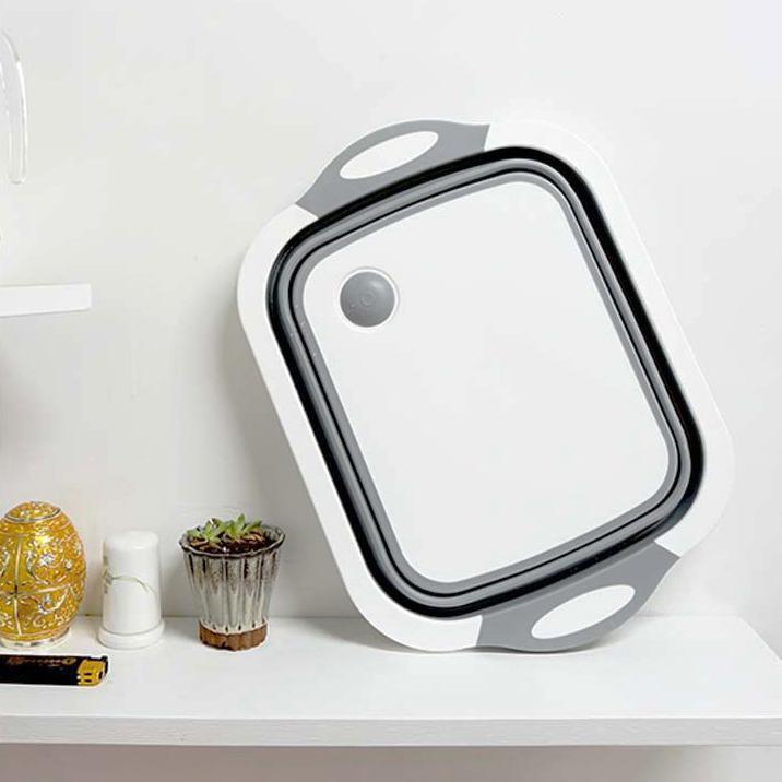 Wooden Kitchen Chopping Board Basket