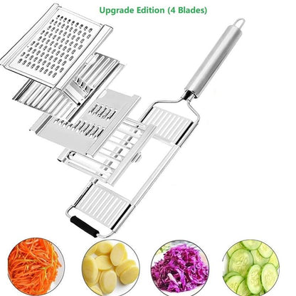 Fesara Easy Cut Kitchen Chopper with Replaceable Blades