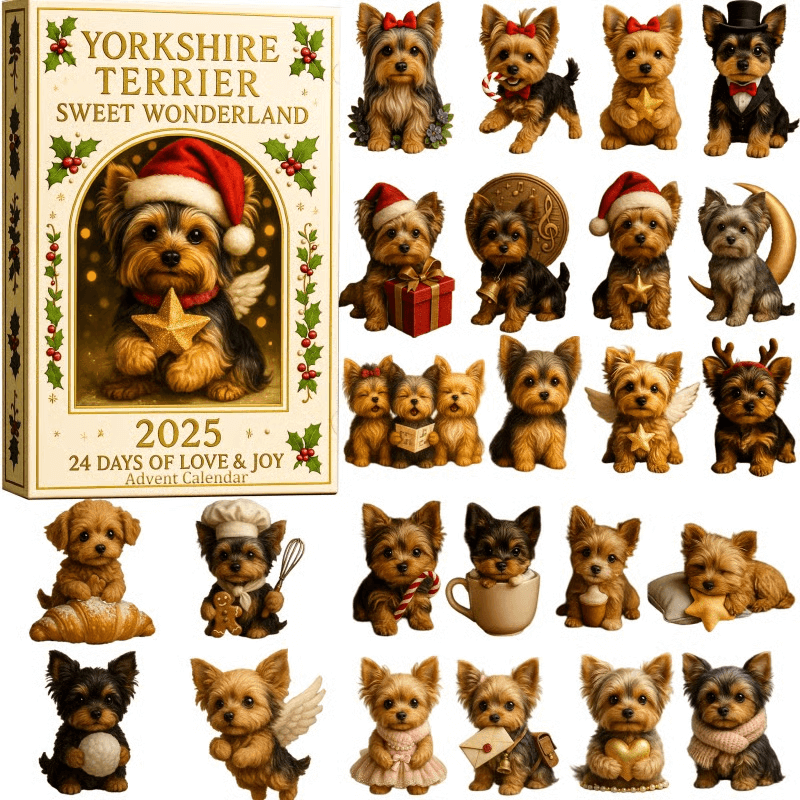 Funny Dog Countdown Calendar Gift Set