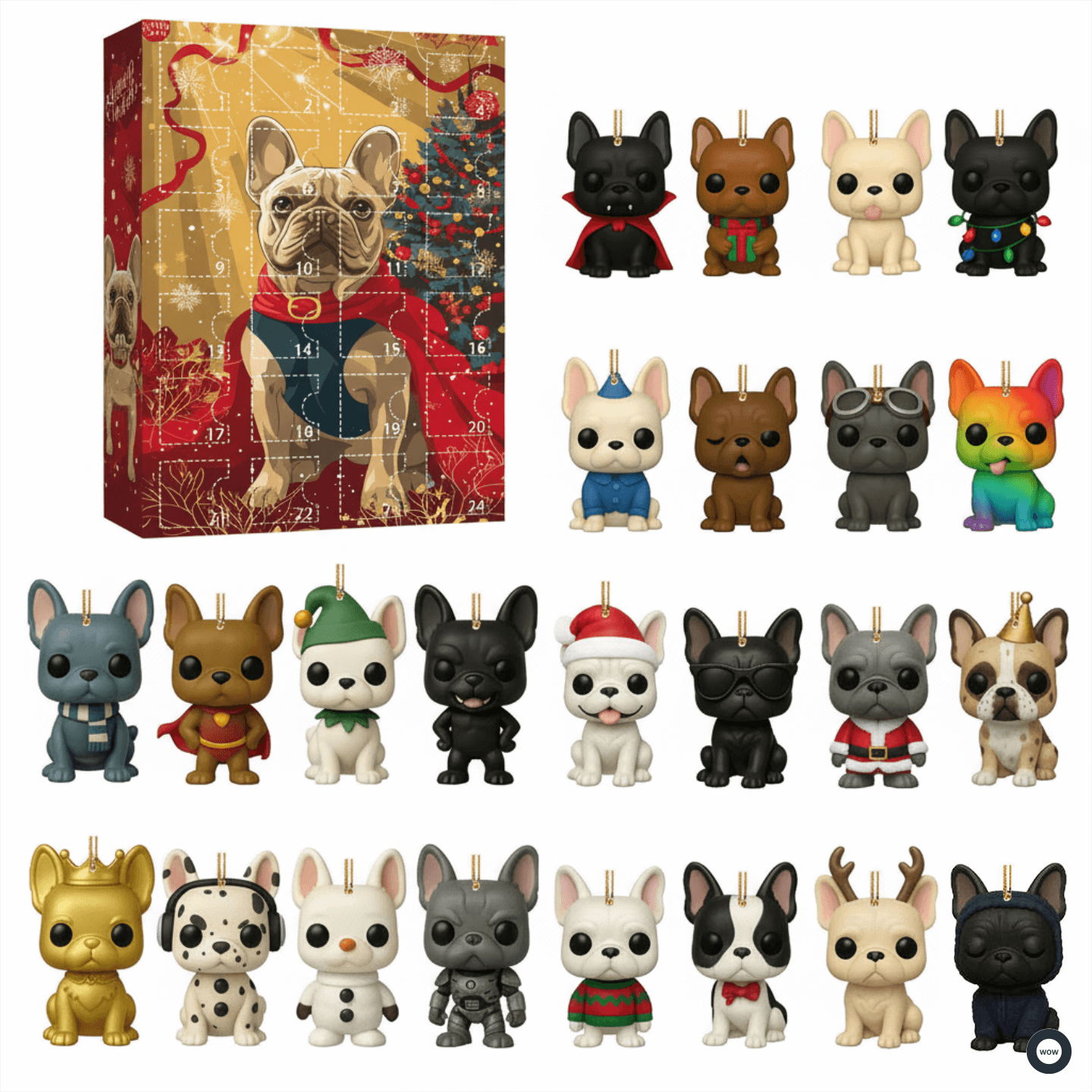 Funny Dog Countdown Calendar Gift Set