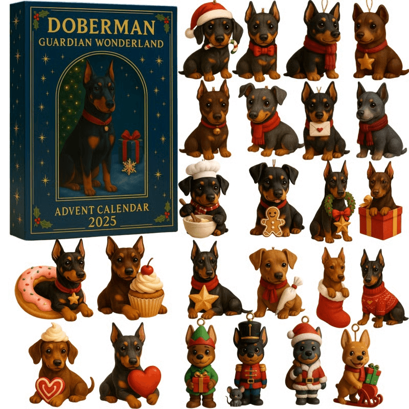 Funny Dog Countdown Calendar Gift Set