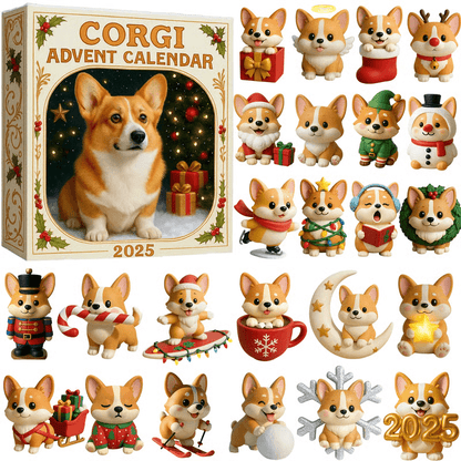 Funny Dog Countdown Calendar Gift Set
