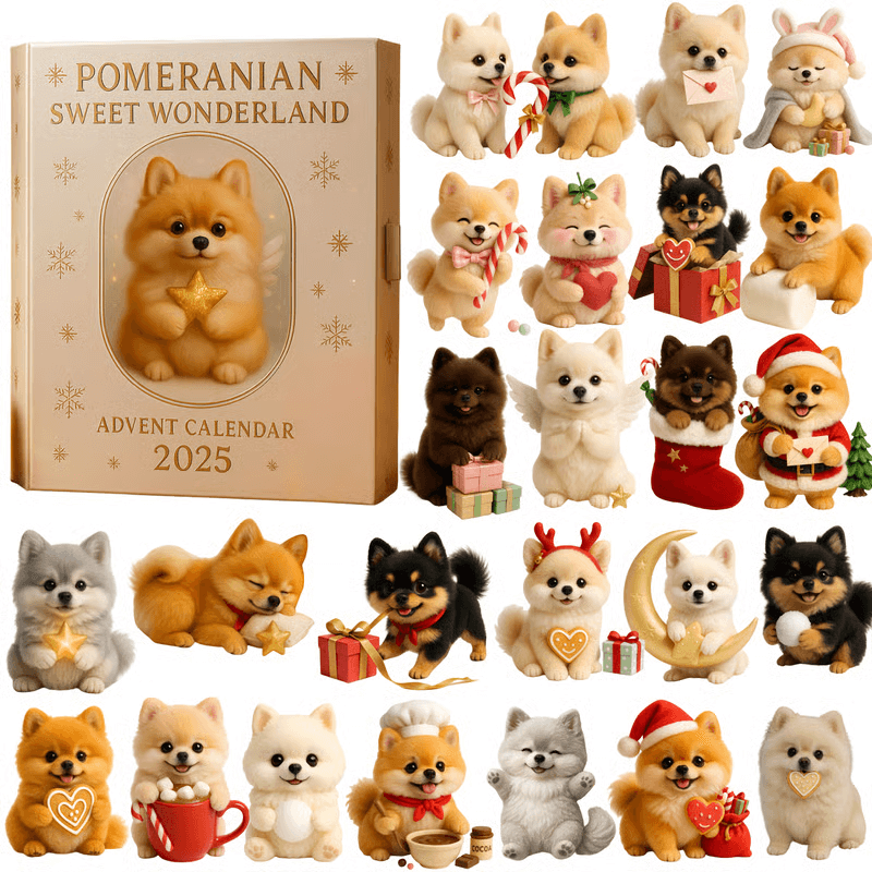 Funny Dog Countdown Calendar Gift Set