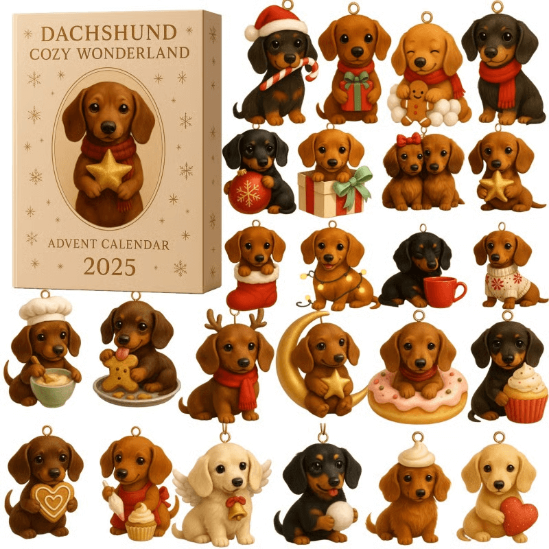 Funny Dog Countdown Calendar Gift Set