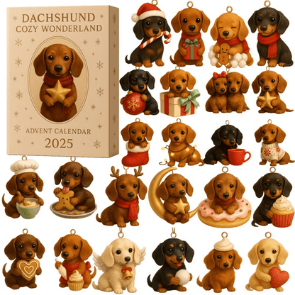 Funny Dog Countdown Calendar Gift Set