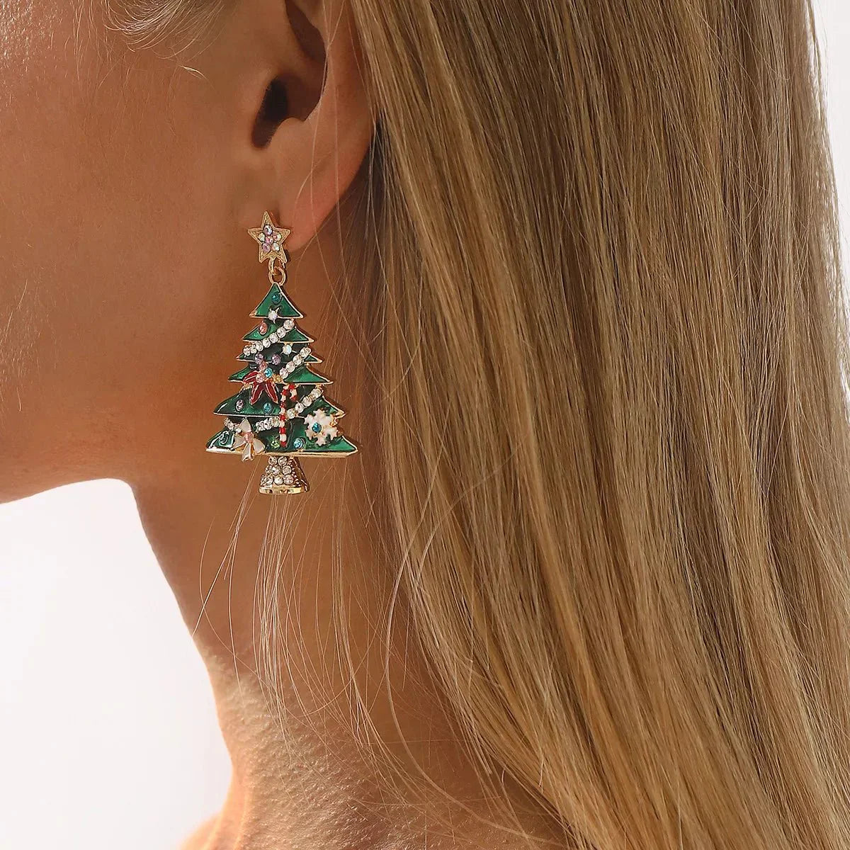 Fesara | Holiday Snowflake Drop Earrings