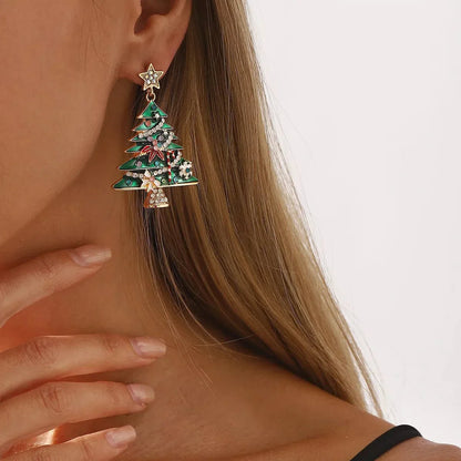 Fesara | Holiday Snowflake Drop Earrings