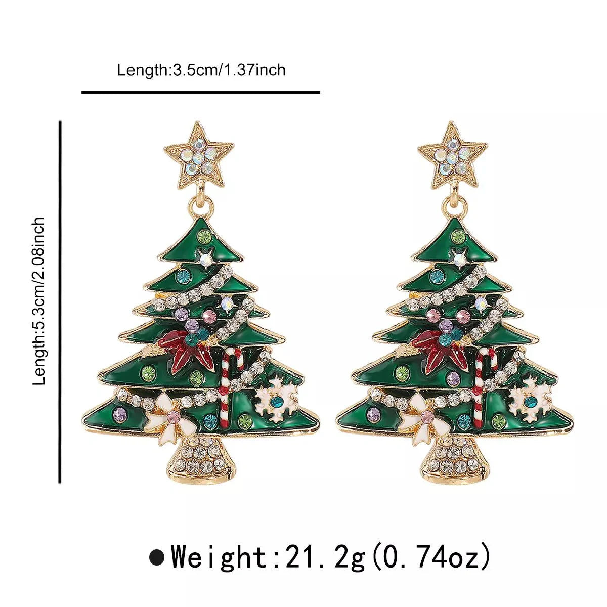 Fesara | Holiday Snowflake Drop Earrings