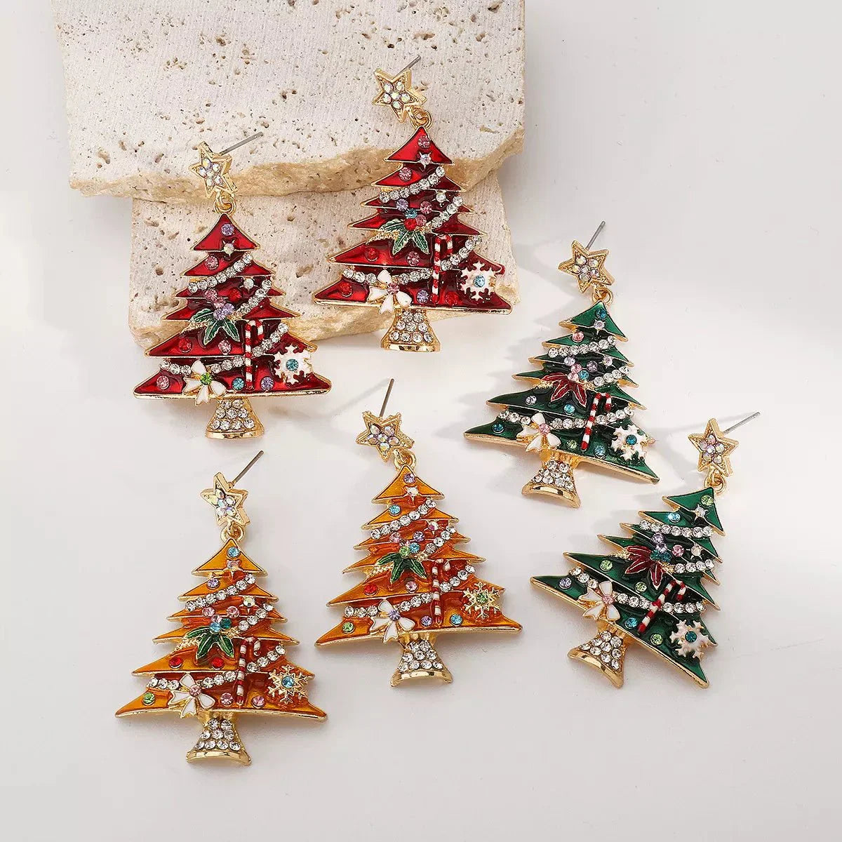 Fesara | Holiday Snowflake Drop Earrings