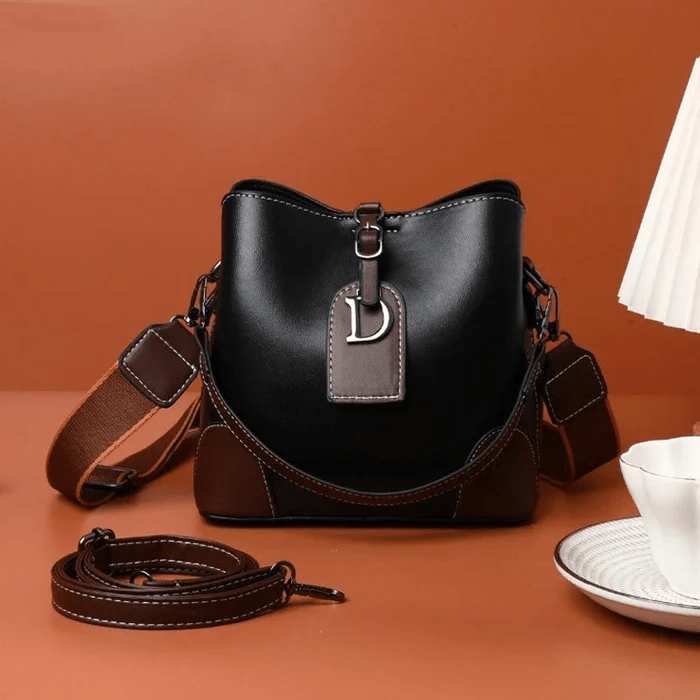 Luxury Leather Tote Bag Classic Style - Fesara