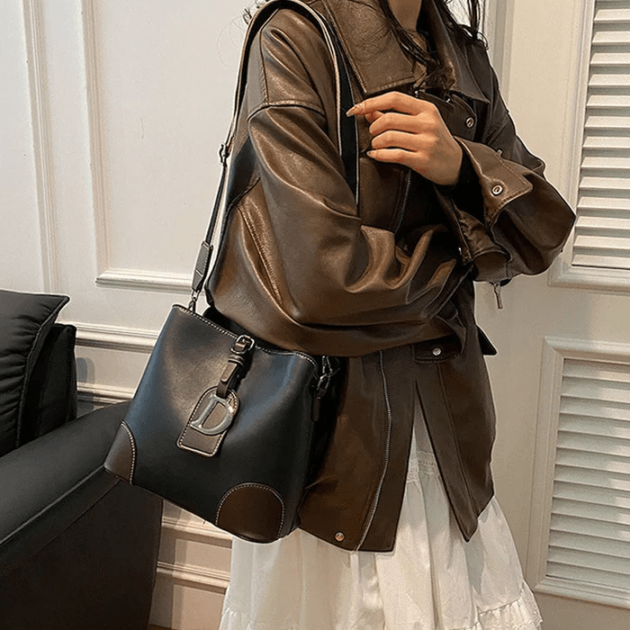 Luxury Leather Tote Bag Classic Style