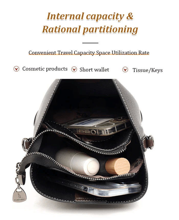 Luxury Leather Tote Bag Classic Style