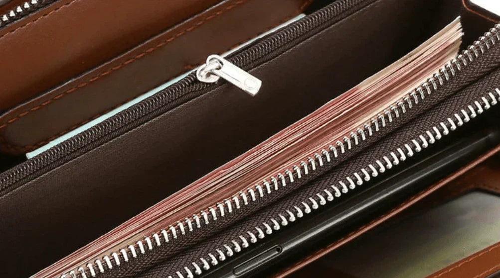 Classic Leather Clutch Wallet for Men