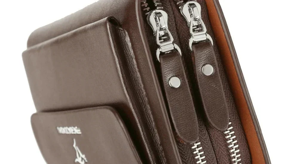 Classic Leather Clutch Wallet for Men