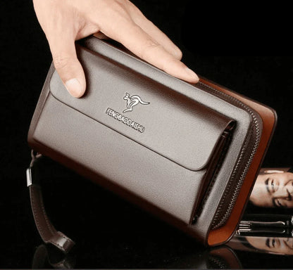 Classic Leather Clutch Wallet for Men