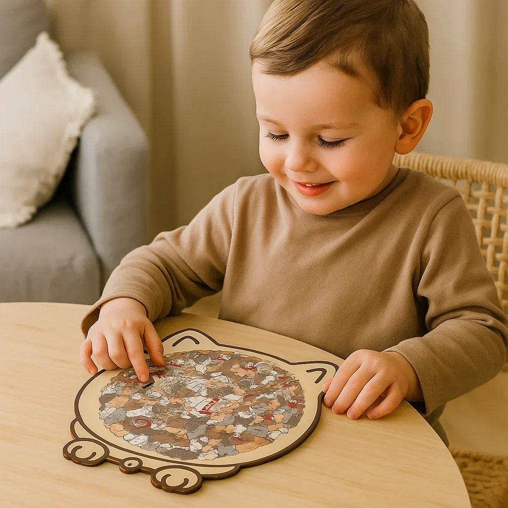 Wooden Kitty Jigsaw Puzzle Toy - Fesara