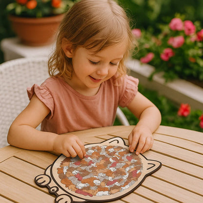 Wooden Kitty Jigsaw Puzzle Toy