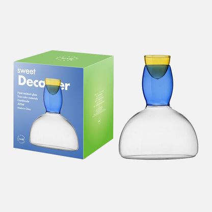 Colorful Glass Pitcher and Cup Set by Phillips