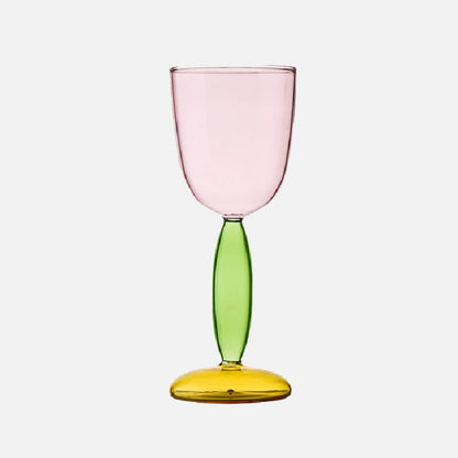 Colorful Glass Pitcher and Cup Set by Phillips - Fesara