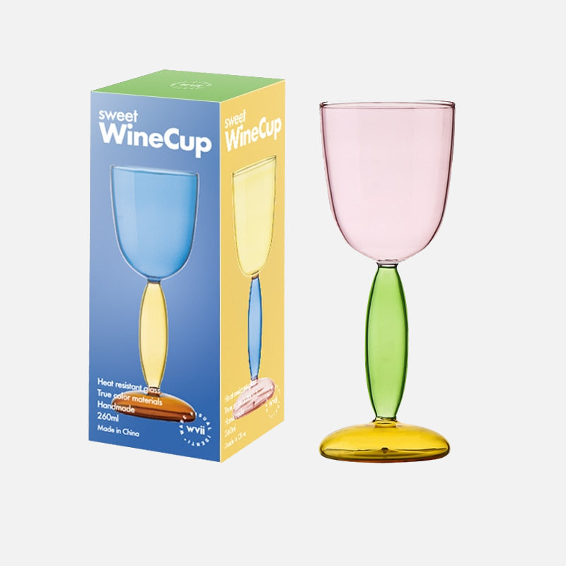Colorful Glass Pitcher and Cup Set by Phillips