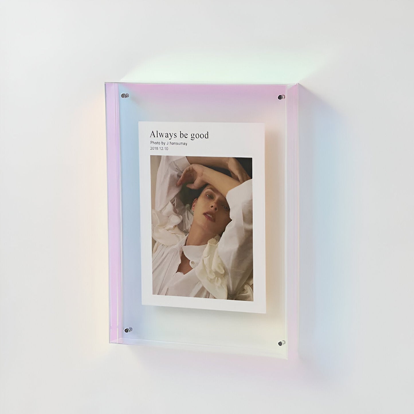 Clear Glass Picture Frame for Home Photos
