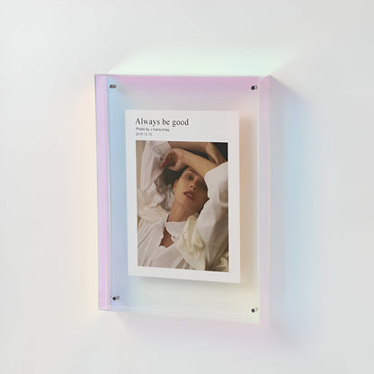 Clear Glass Picture Frame for Home Photos