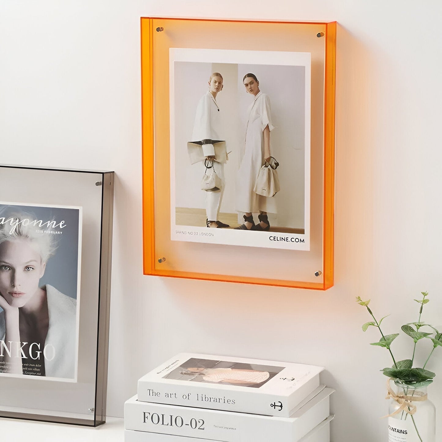 Clear Glass Picture Frame for Home Photos