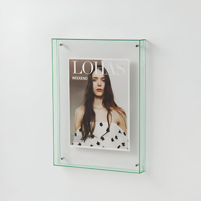 Clear Glass Picture Frame for Home Photos