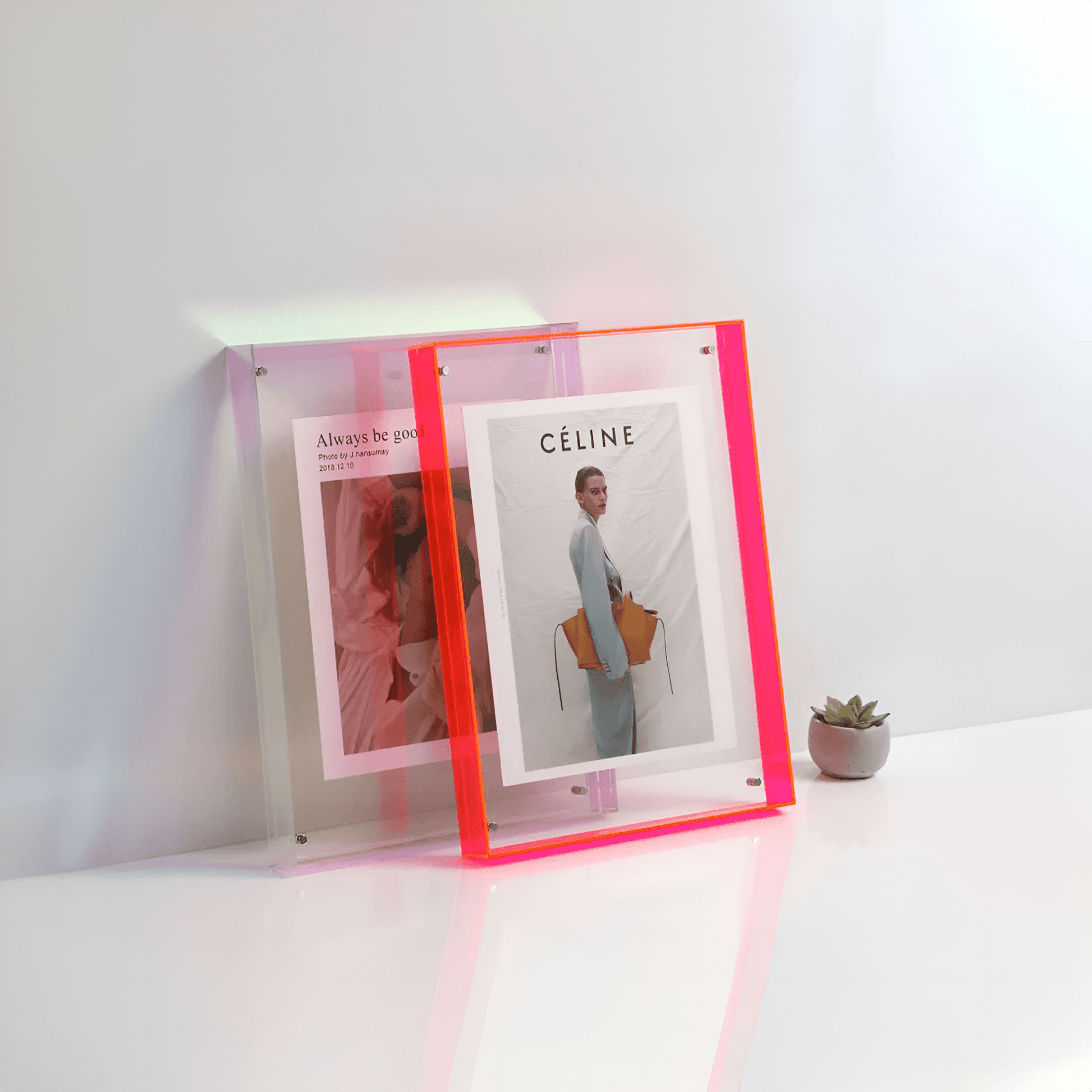 Clear Glass Picture Frame for Home Photos - Fesara