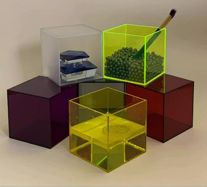 Vibrant Plastic Desk Storage Container