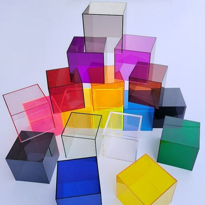 Vibrant Plastic Desk Storage Container - Fesara