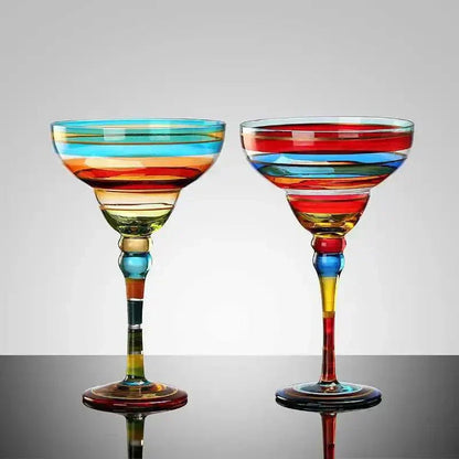 Vibrant Party Margarita Glass